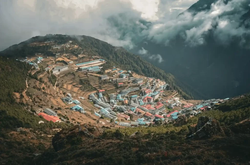Namche Bazzar in everest region