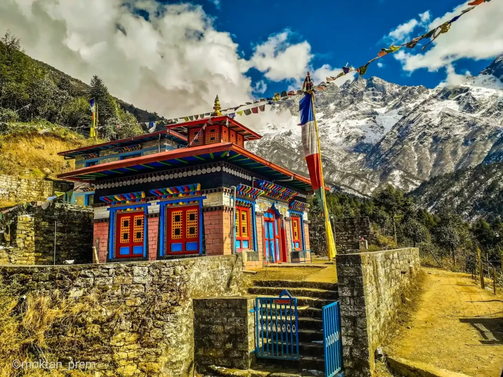 buddhist temple in everest region
