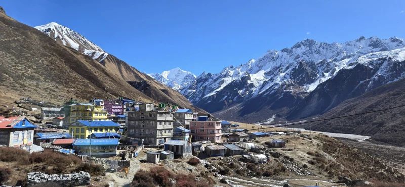 Kyanjin Gompa in December Month